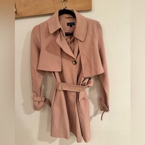 Topshop Dusty Rose Trench Coat